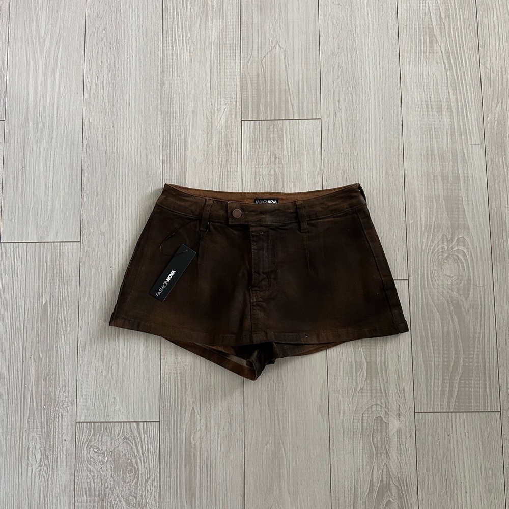 Brown Mini Skort